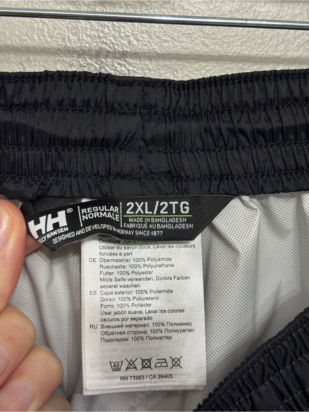 Helly Hansen Men’s Waterproof Rain Pants in Black - Size 2XL - Picture 7 of 9